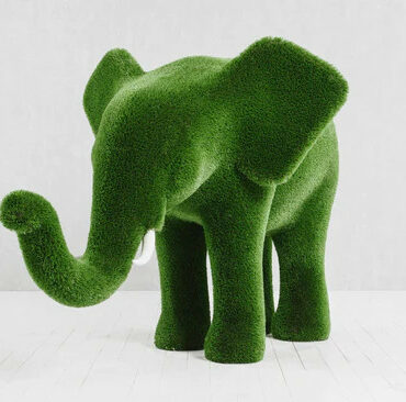 Mittlerer Elefanten-Topiary