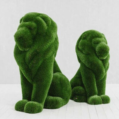 Sitzender Löwen-Topiary